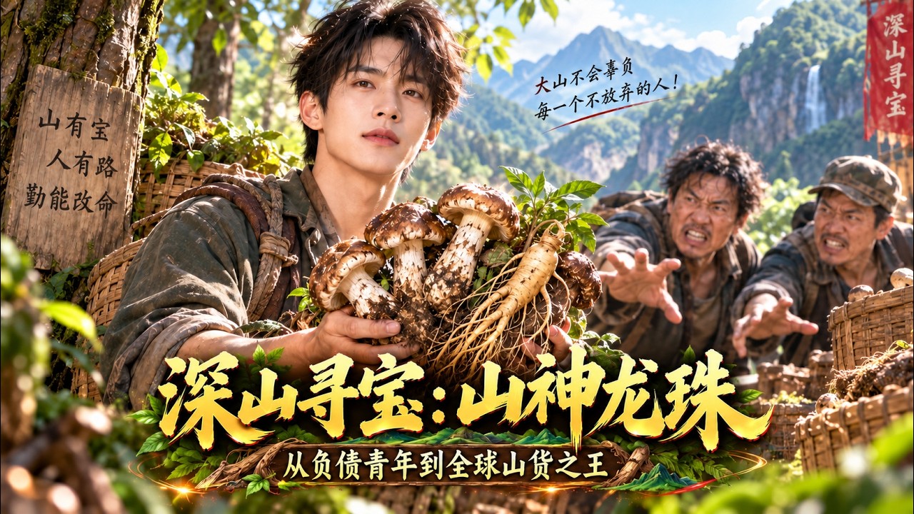 落难青年得山神传承，采摘珍稀山货逆袭创业！#Adventure#Underdog#PlotTwist#国产短剧#逆袭打脸#异能