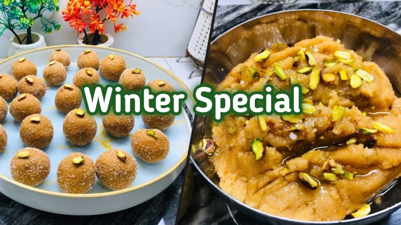 Winter Special Snacks | winter Special Makhandi Halwa | Winter Special Besan K Laddu | Halwa & Laddu