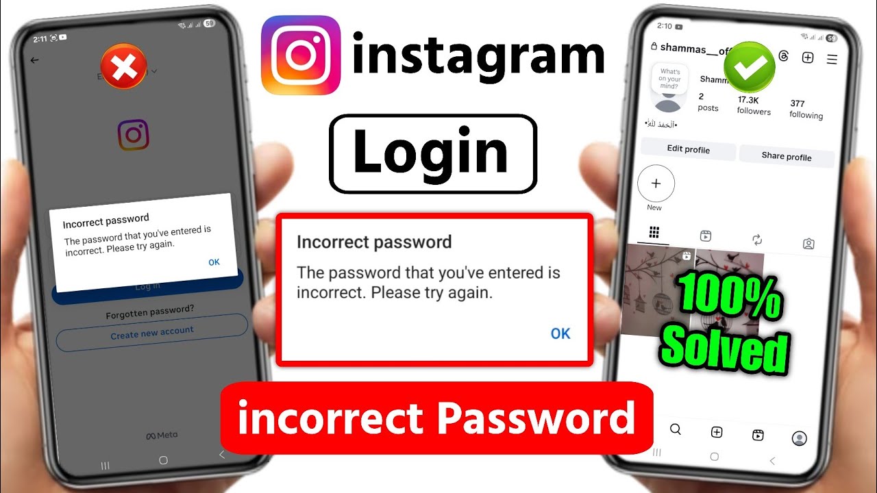 instagram incorrect password problem 2025 | instagram login problem incorrect password