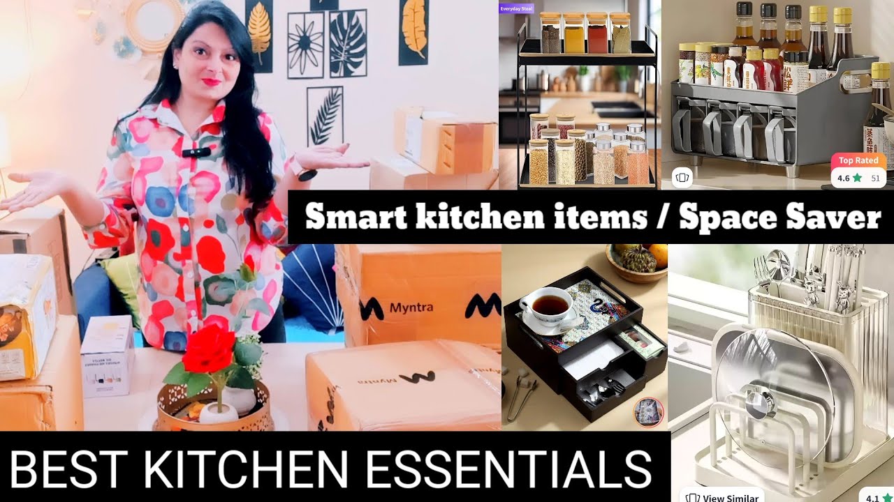 KITCHEN HAUL/USEFUL KITCHEN ESSENTIALS ❤️BEST KITCHEN ORGANISER/ SPACE SAVER/TRENDING KITCHEN ITEMS