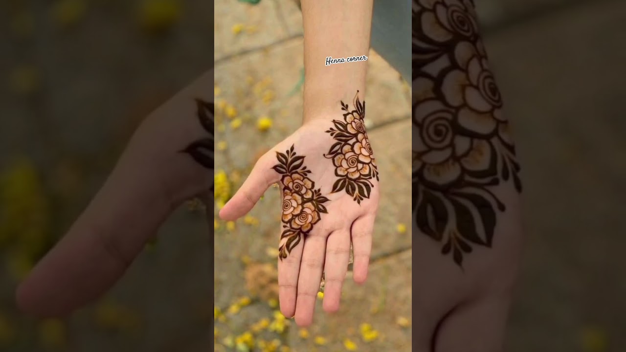 Beautiful gulf Mehndi design |dubai mehndi art#shorts#mehndi