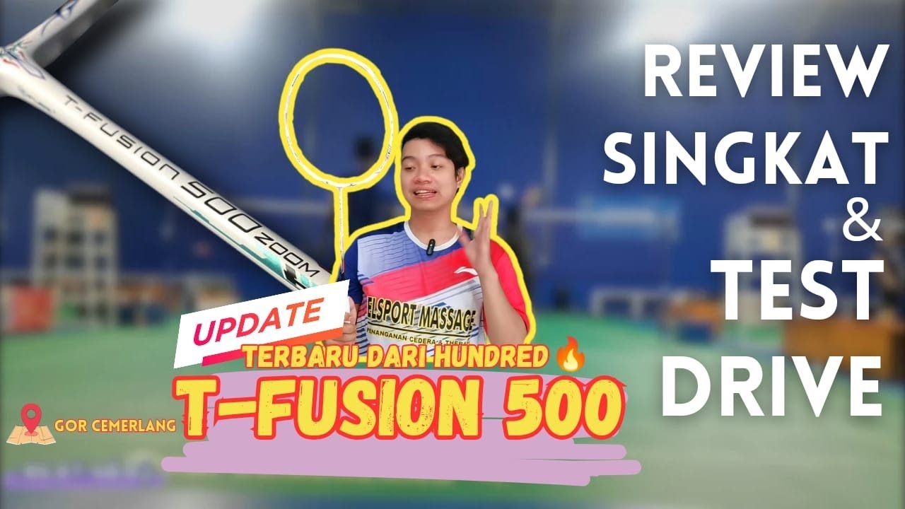 REVIEW dan TEST DRIVE Raket baru T FUSION 500 ATTCK/CTRL/ZOOM JAPAN+MURAH+UWENAKK