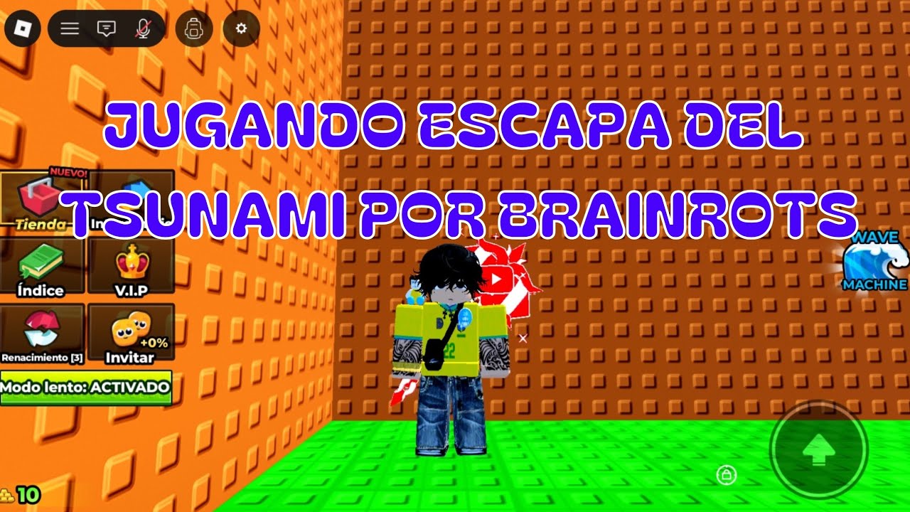 Jugando escapa del tsunami ROBLOX