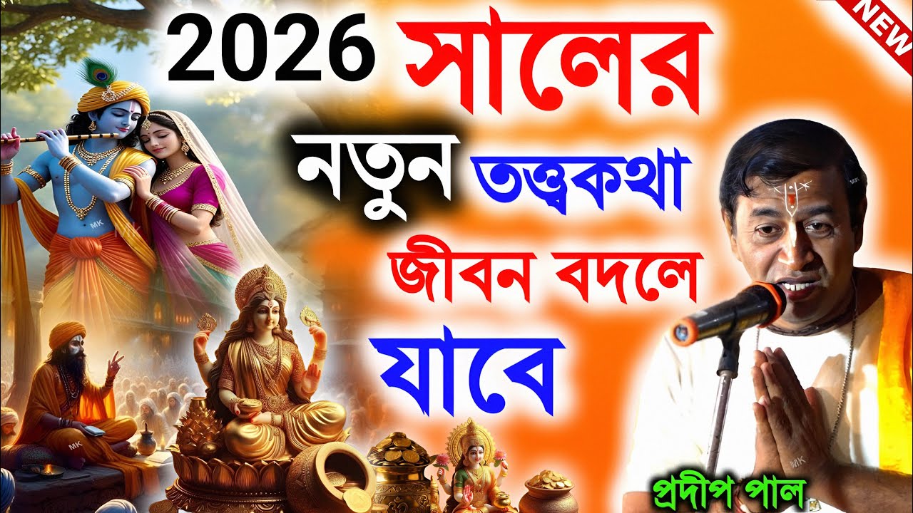 ২০২৬ সালের নতুন তত্ত্বকথা শুনলে জীবন বদলে যাবে ! প্রদীপ পাল কীর্তন 2026 ! pradip pal kirtan 2026