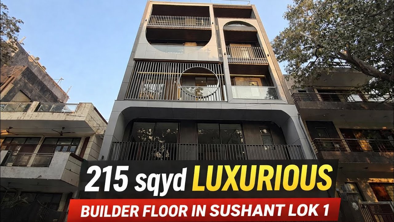 💎LUXURY LIVING IN SUSHANT LOK 1 ✨3bhk | 215 sqyd 