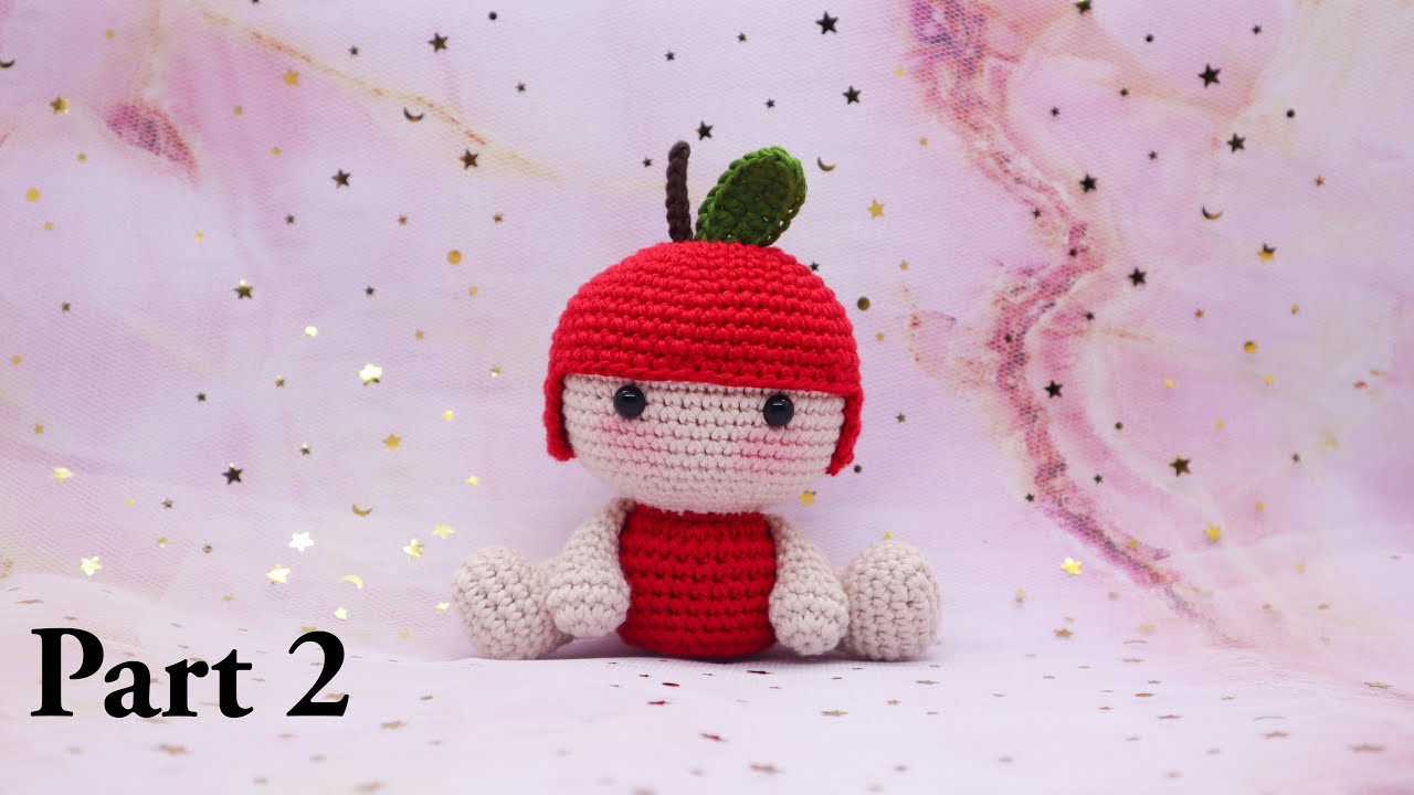 BABY APPLE 🍎 | PART 2  | FRUIT BABIES | AMIGURUMI CROCHET TUTORIAL