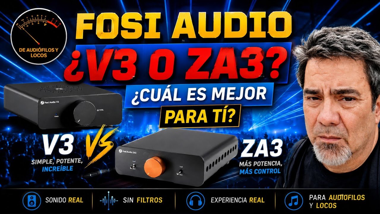Fosi V3 o ZA3? ¿Cuál es el mejor amplificador? ¡Descúbrelo aquí! #fosiaudio