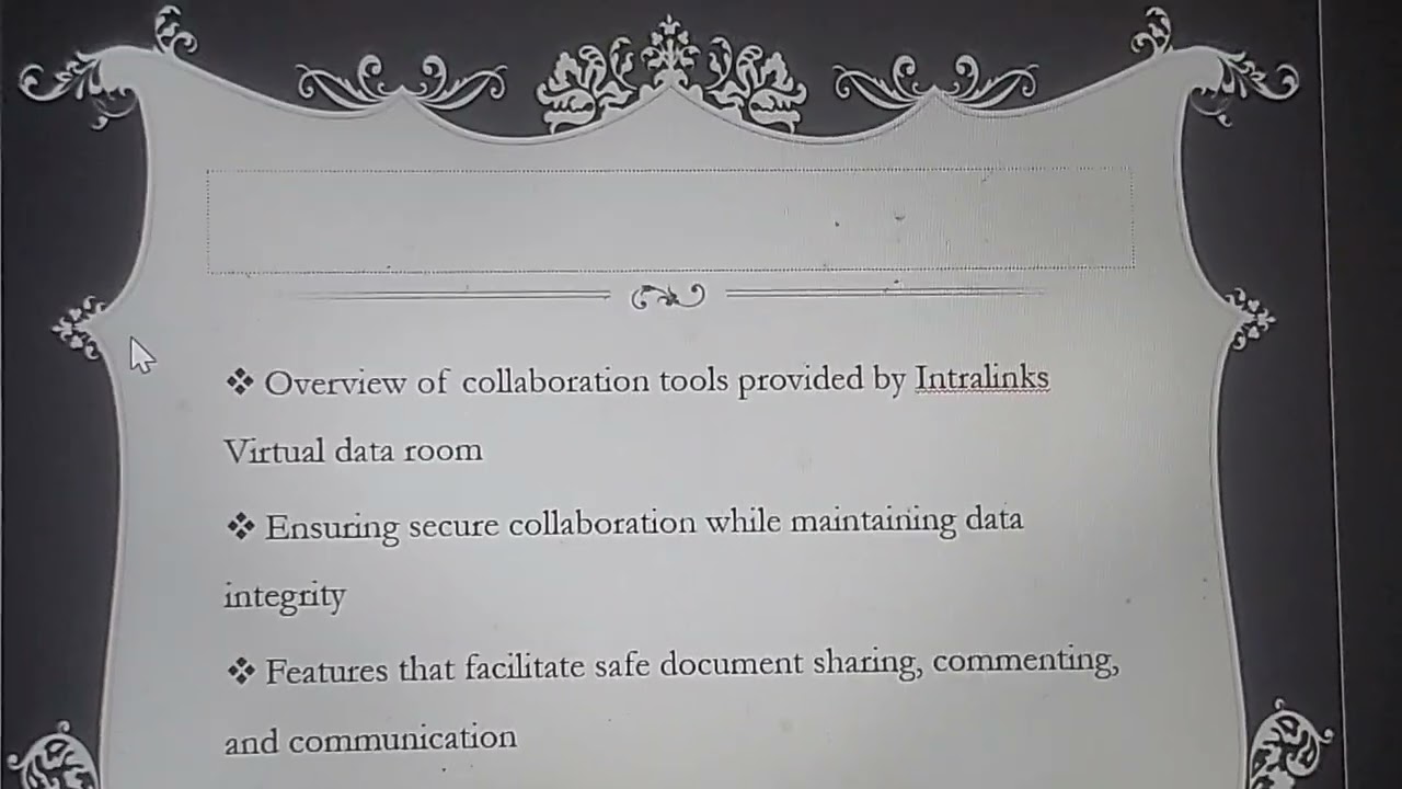 Intralinks Virtual Data Room's Security Features