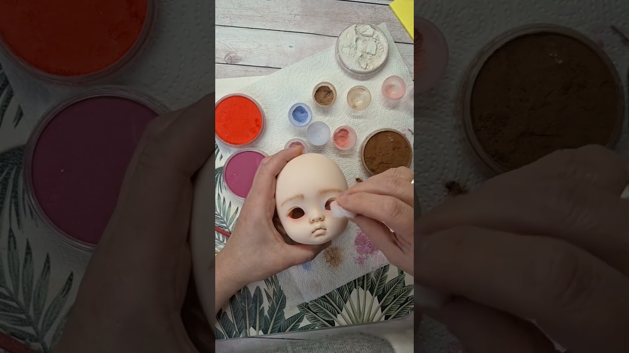 #bjdoll #qbaby #bjdmakeup #dollrepaint #artprocess#customdoll #tatjanadolls #dollartist