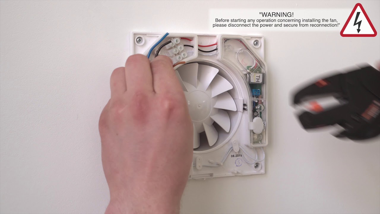 VENTS - montáž ventilátora s časovým spínačom