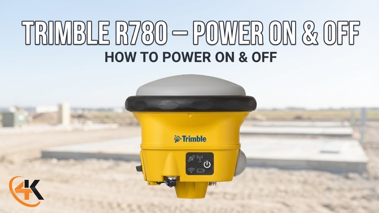 Trimble R780 - Power On & Off