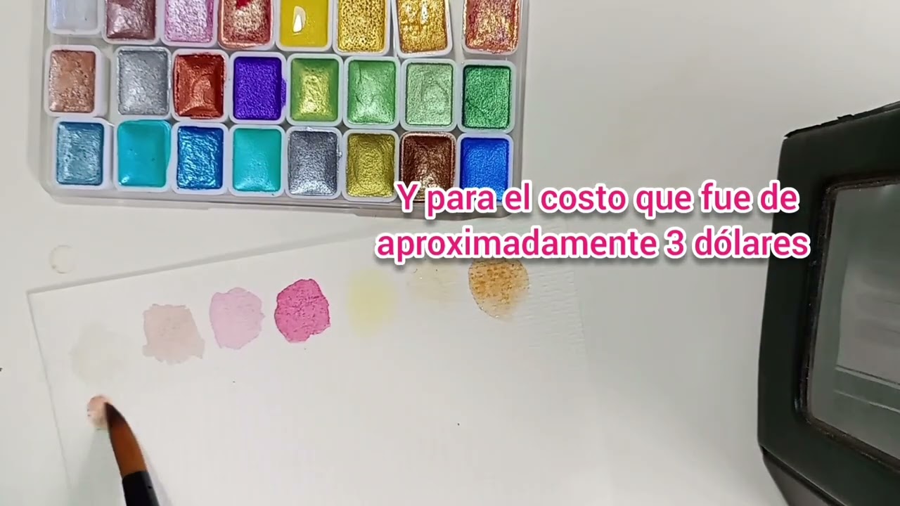 Acuarelas metálicas baratas de Aliexpress 