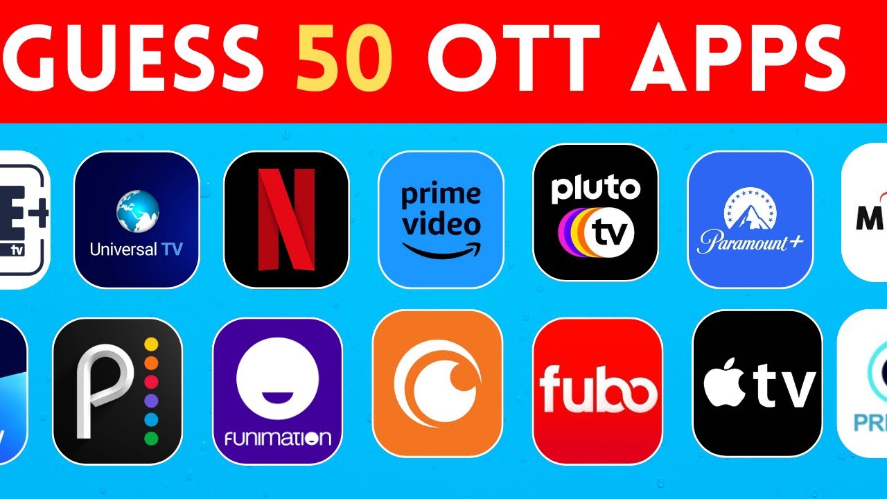 Guess The Famous OTT Logos In 5 Seconds | Mobile Apps & OTT Edition | 100 Logos