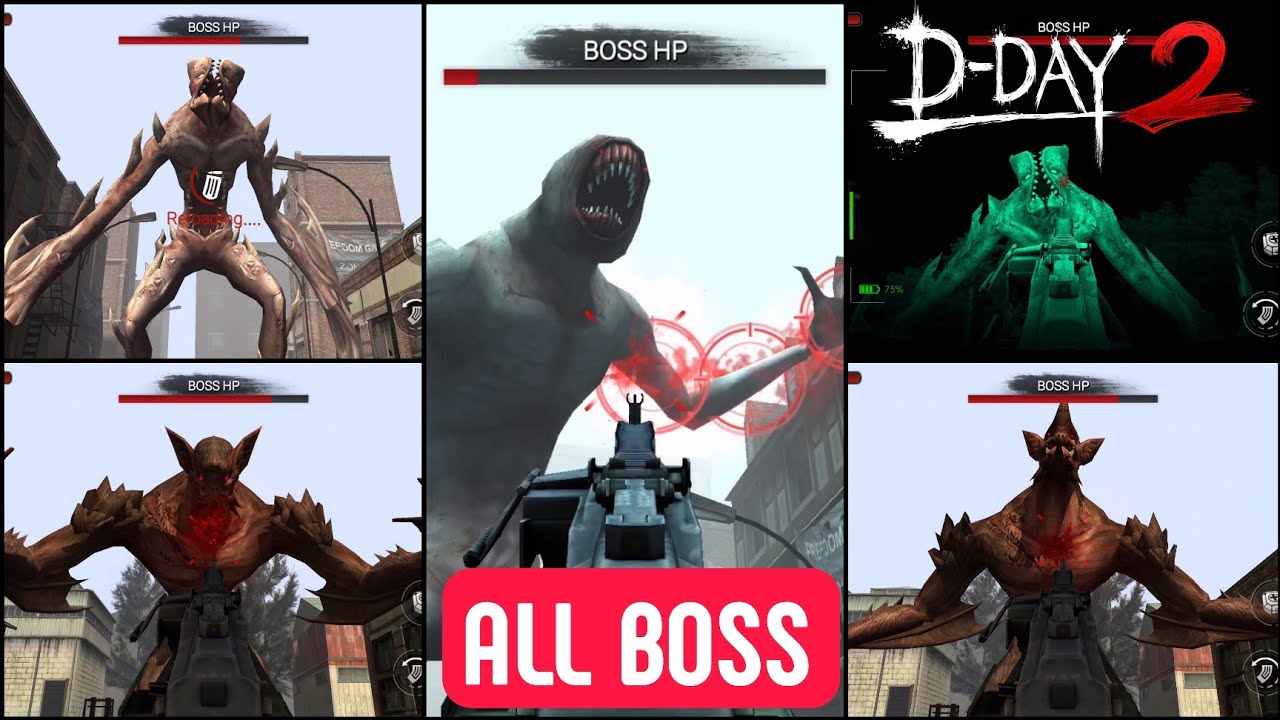 Zombie Hunter D Day 2 All Boss Fight