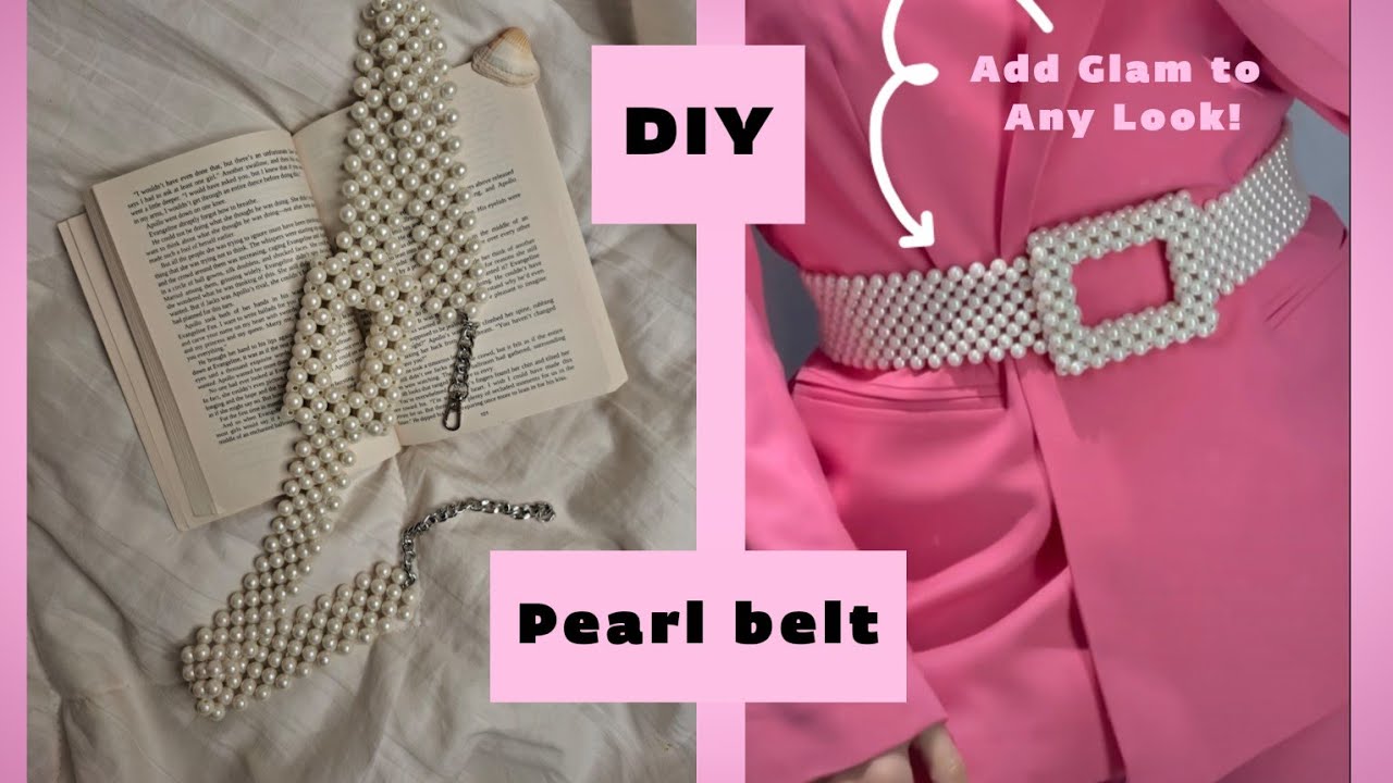 How to Make Beaded Pearl Belt| Step-by-Step Beading Tutorial