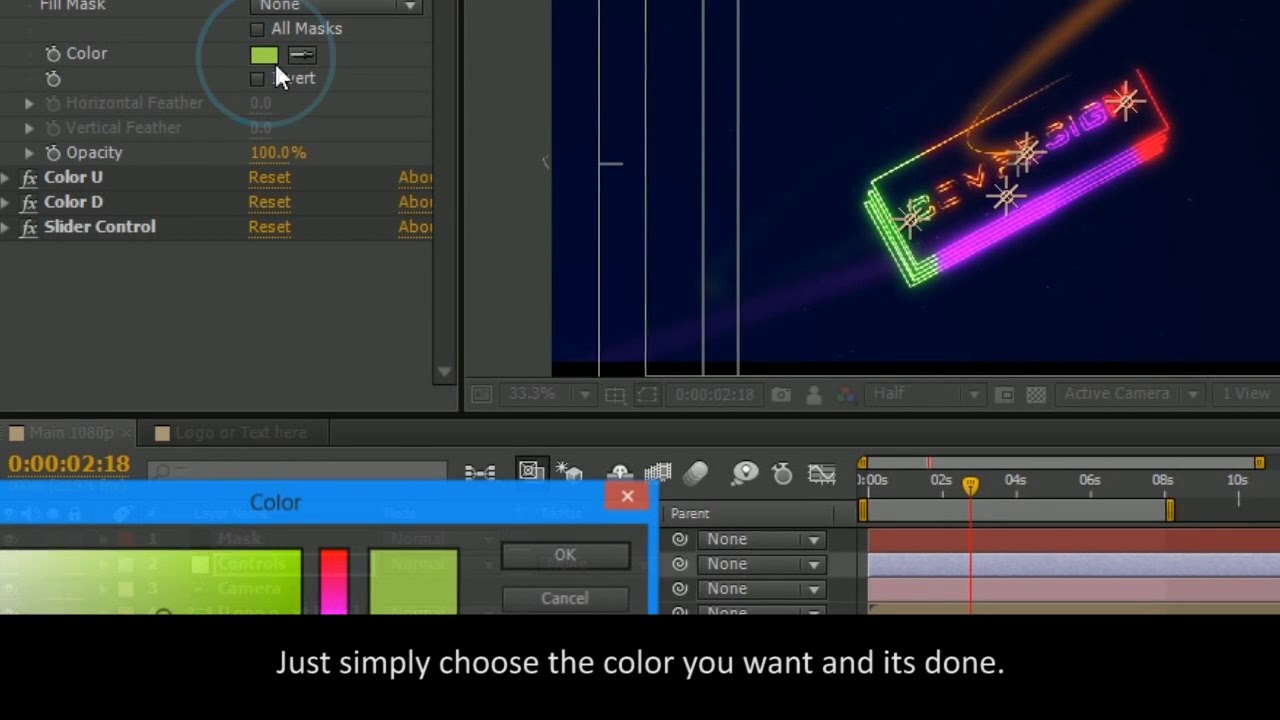 How to Create a Free logo in after effects cc 2018 Free templates