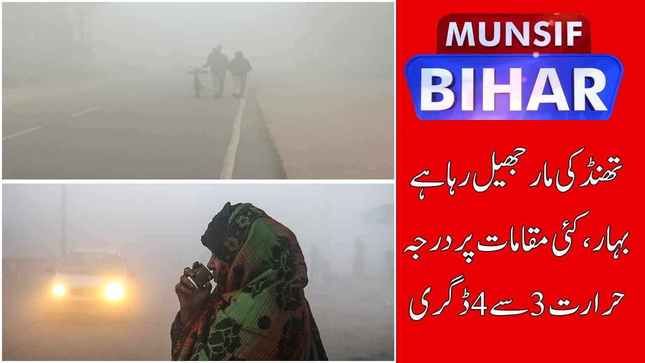 Cold Wave Grips Bihar: Temperatures Plummet to 3&deg;C; Dense Fog Disrupts Life | MUNSIF BIHAR