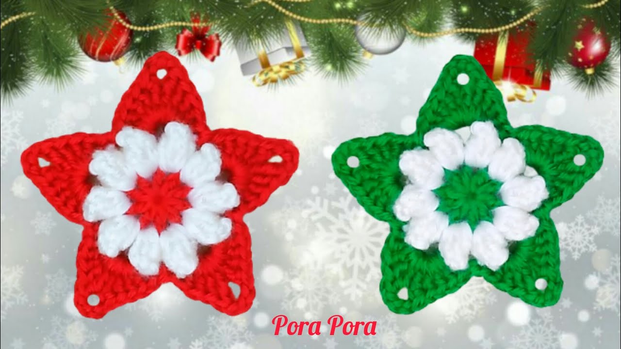 Crochet Christmas Star I Crochet Christmas Decorations I Crochet Christmas Ornaments