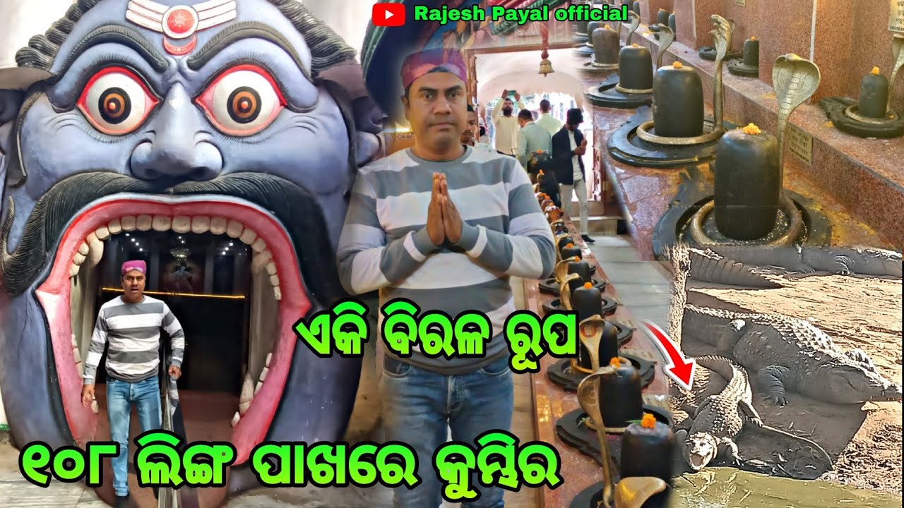ଏକି ବିରଳ ରୂପ ୧୦୮ ଲିଙ୍ଗ ପାଖରେ କୁମ୍ଭୀର🐊 ll odia vlog ll Puri to balasore ll Rajesh Payal official 