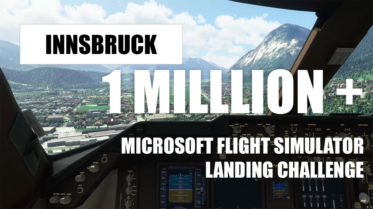 Innsbruck in a 747 - Landing Challenge (FS2020 4K Ultra)