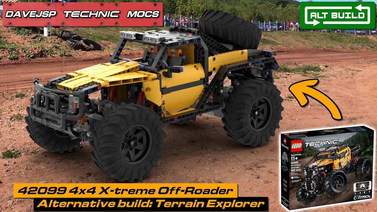 42099 Terrain Explorer MOC - LEGO Technic Powered Up alternative model 4x4 X-treme Off-Roader