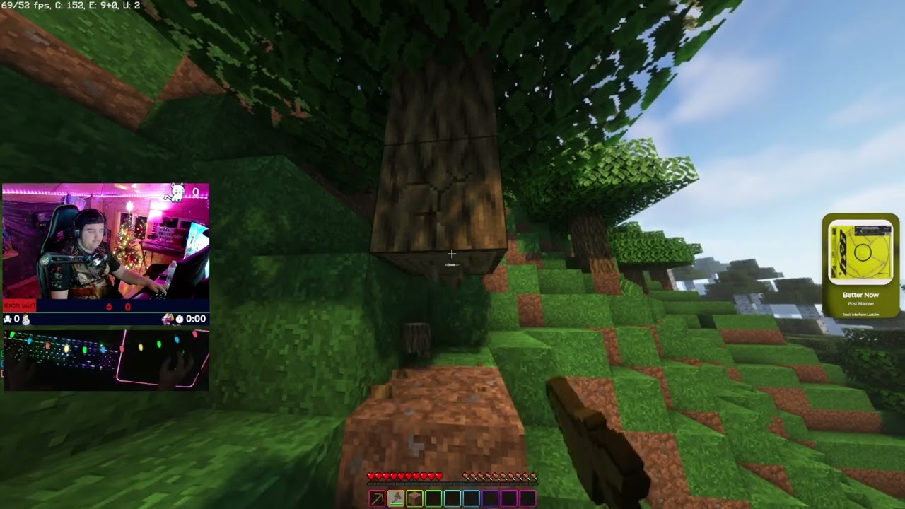 12/13/22🔴 Minecraft survival live | chat commands do !commands | !7tv for Emotes | sub goal 0/15 |