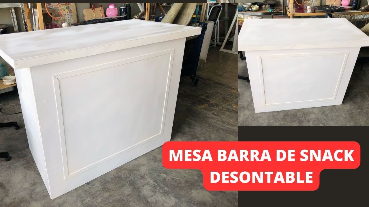 MESA - BARRA PARA SNACK DESMONTABLE DIY