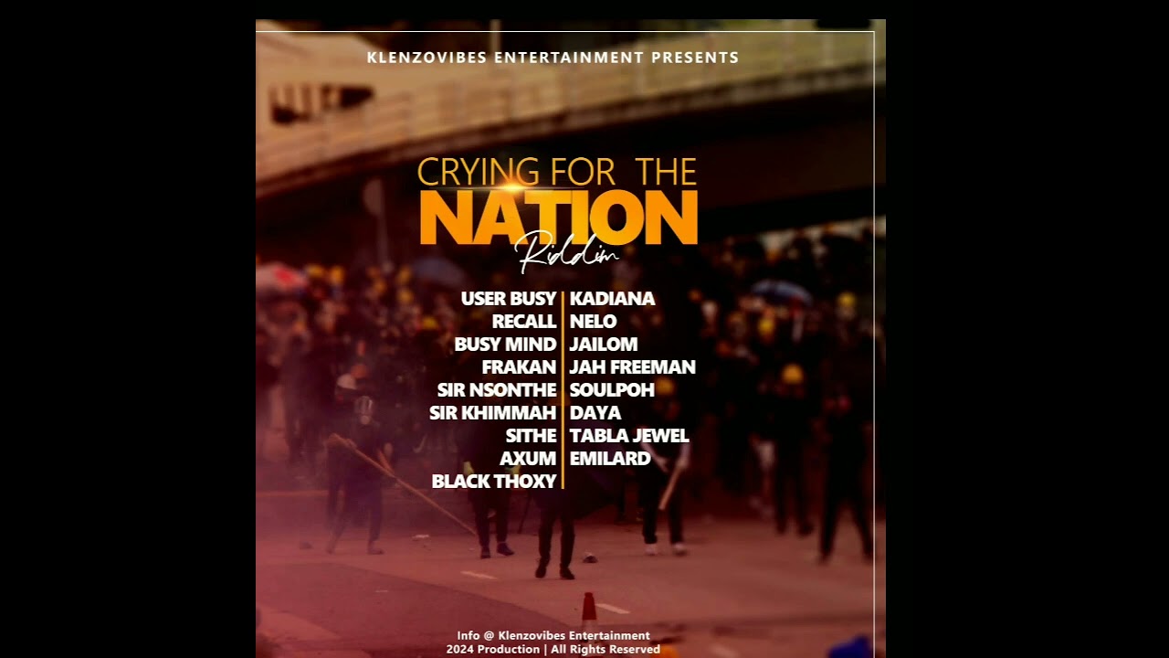 CRYING FOR THE NATION RIDDIM produced by SUPA DEAL TRUMEL,klenzo vibes
