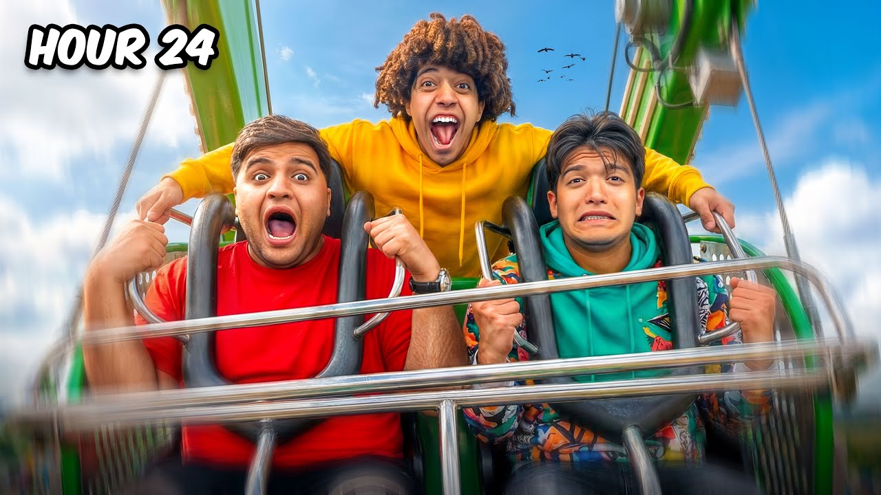 اكبر لعبة غميضه مع اليوتيوبرز في الملاهي ( راحو فيها😱 )