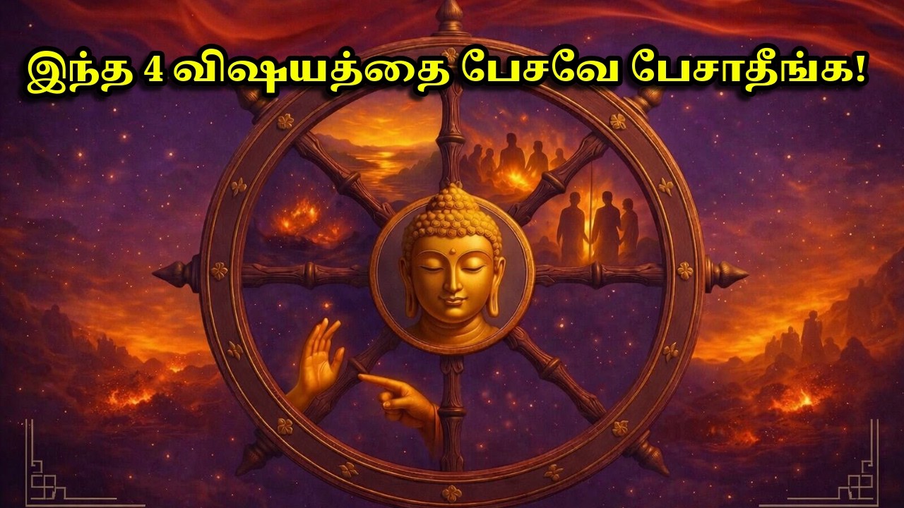 புத்தர் சொன்ன பேசவே கூடாத 4 விஷயங்கள் | நான்கு அகுசல வாசா | Buddhist Teachings in Tamil