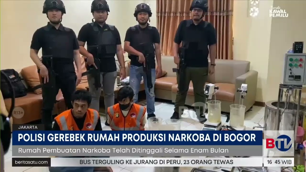 2 Pembuat Narkoba Tembakau Sintetis di Sentul Diringkus