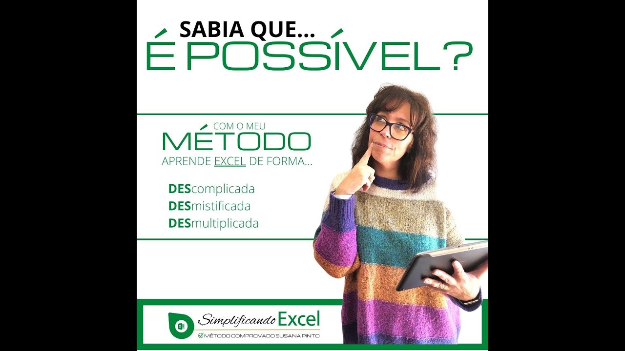 Bem vindo(a) ao simplificando Excel com Susana Pinto