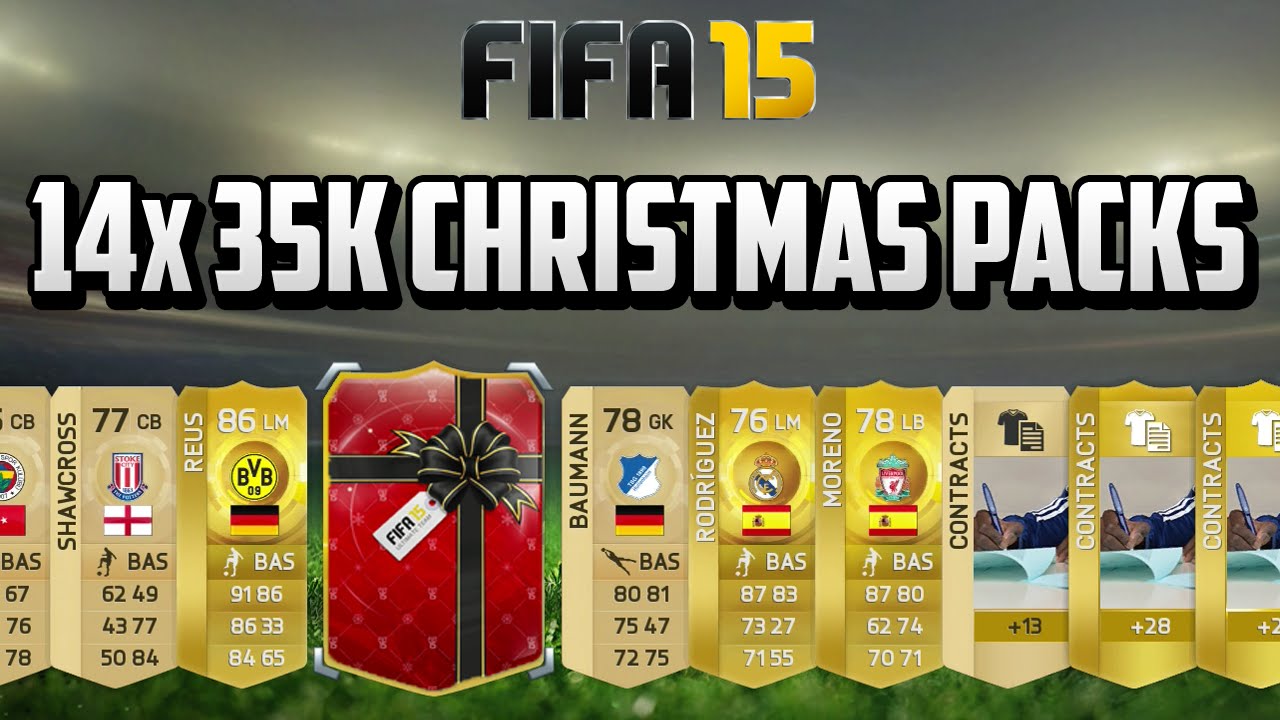Fifa 15 CHRISTMAS 35K PACKS! & GIVEAWAY!