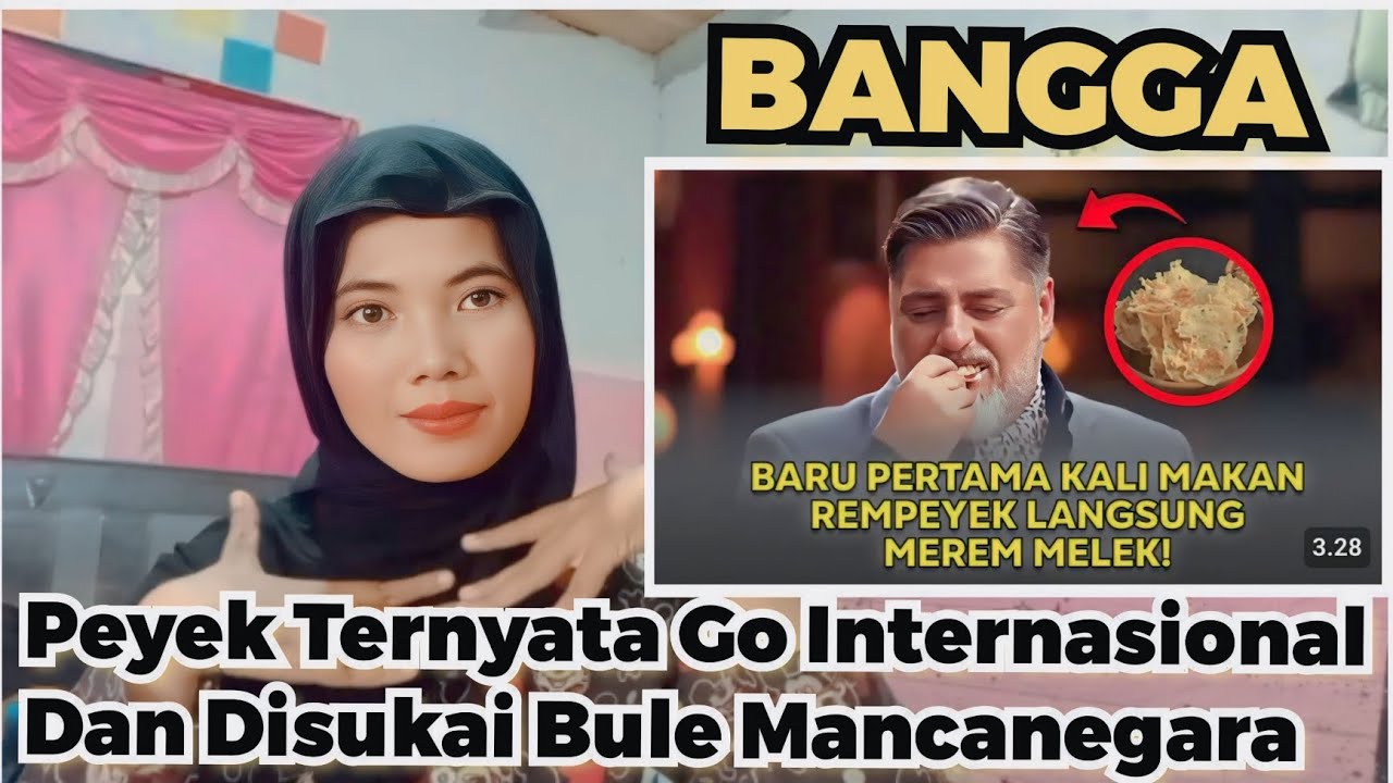 PEYEK GO INTERNASIONAL ❗BULE BARU PERTAMA KALI MAKAN REMPEYEK LANGSUNG KETAGIHAN!!