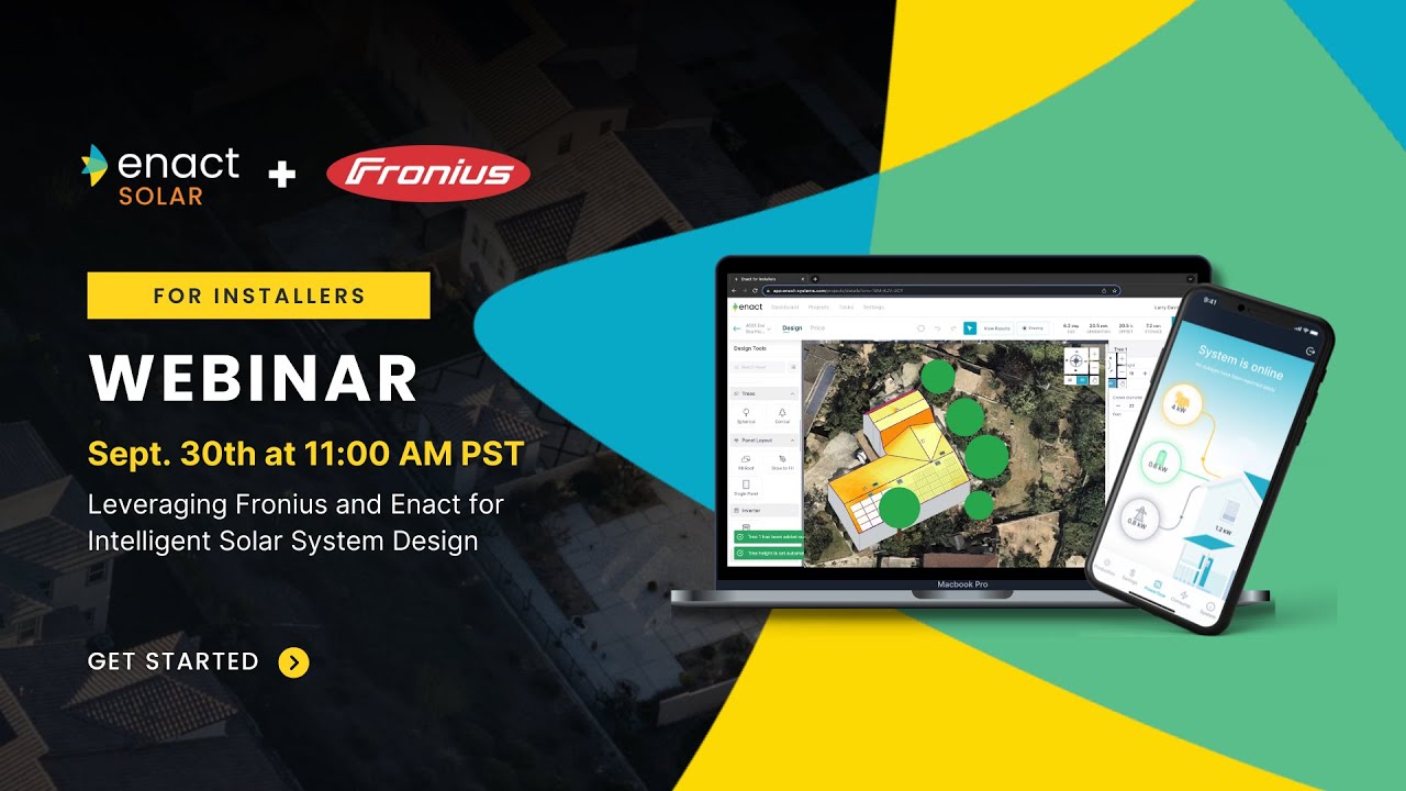 Webinar: Leveraging Fronius and Enact for Intelligent Solar System Design