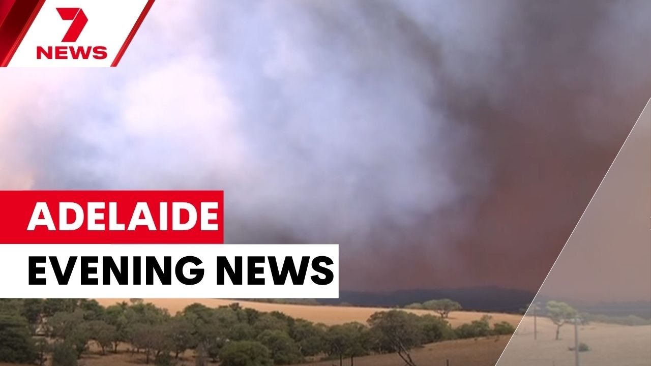 Raging bushfire cuts off Cape Jervis; Former magistrate withdraws assault charges | 7NEWS Adelaide