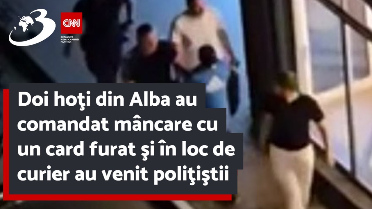 Doi hoţi din Alba au comandat mâncare cu un card furat şi în loc de curier au venit poliţiştii