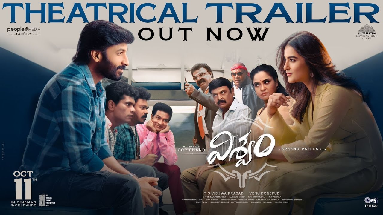 VISWAM Official Trailer | Gopichand | Kavya Thapar | Sreenu Vaitla | Chitralayam Studios