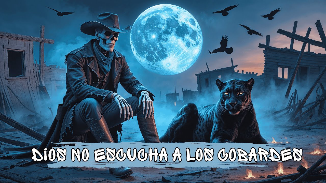 Dios No Escucha a los Cobardes – Country Trap  | Black & Silver Southern Gothic