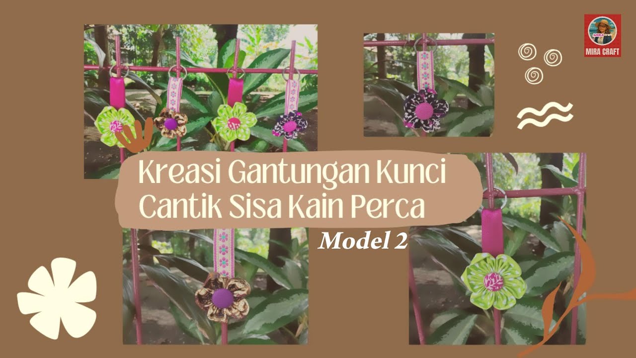Membuat Gantungan Kunci 2 | Kreasi Kain Perca | Tutorial Mudah Tanpa Mesin Jahit