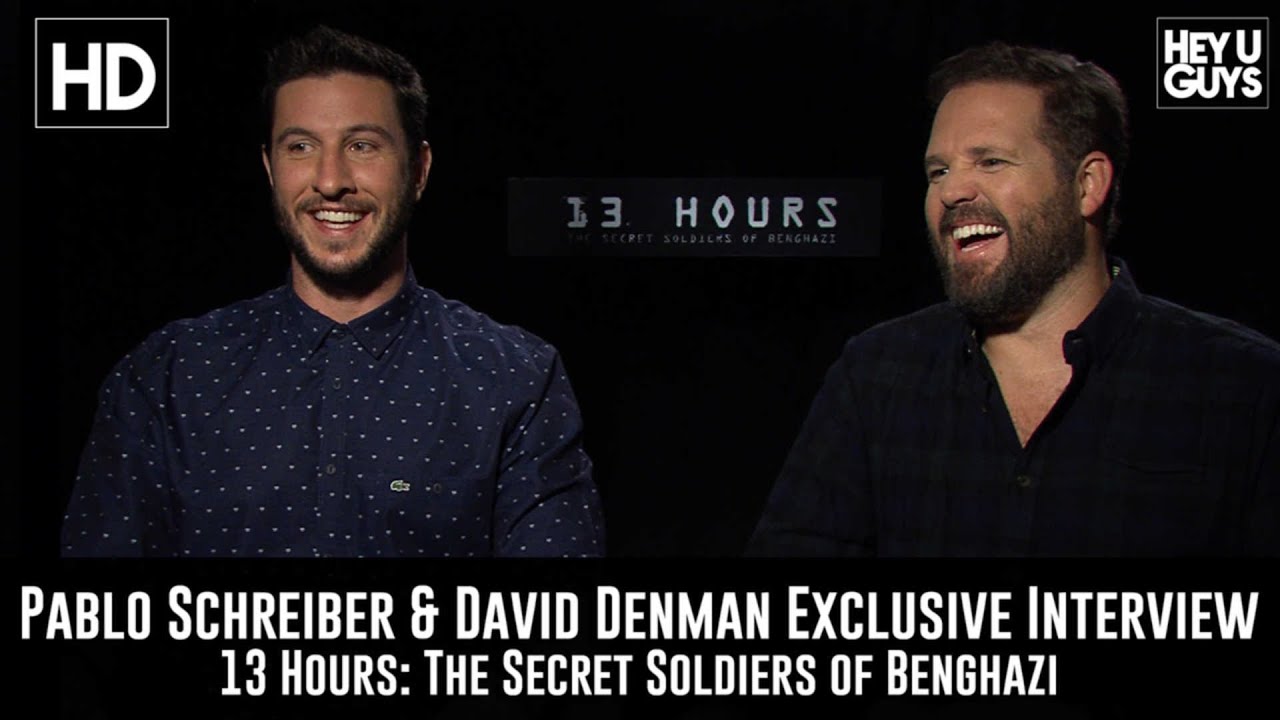 Pablo Schreiber & David Denman Exclusive Interview 13 Hours: The Secret Soldiers of Benghazi