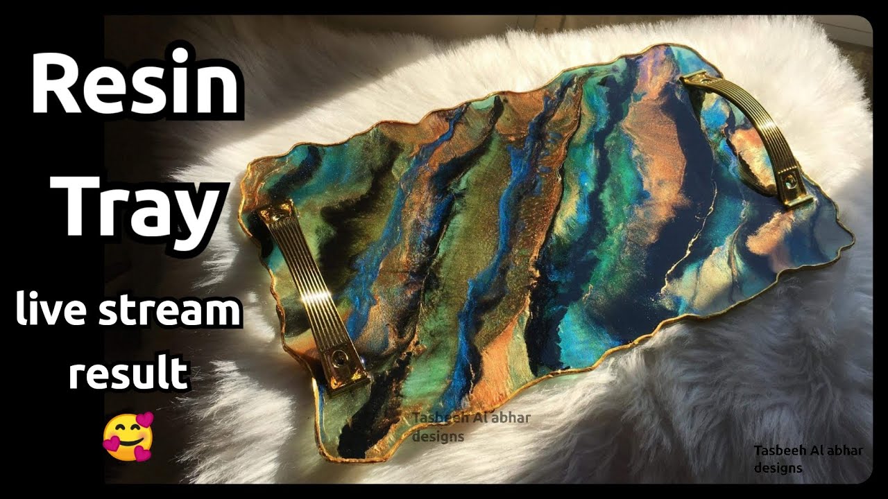 Resin tray (live stream result) نتيجة البث المباشر تعالوا شوفوا عملت فيها ايه زياده و الشكل النهائي