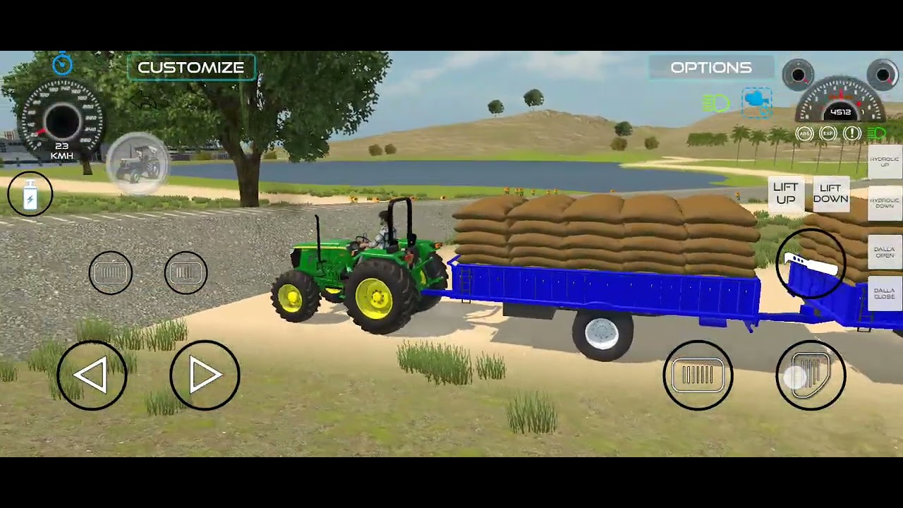 #viral #video #gaming (subscribe me please 🥺👈)(John Deere 5075 ने HMT की रेल बना दी 🥷🥷👈)