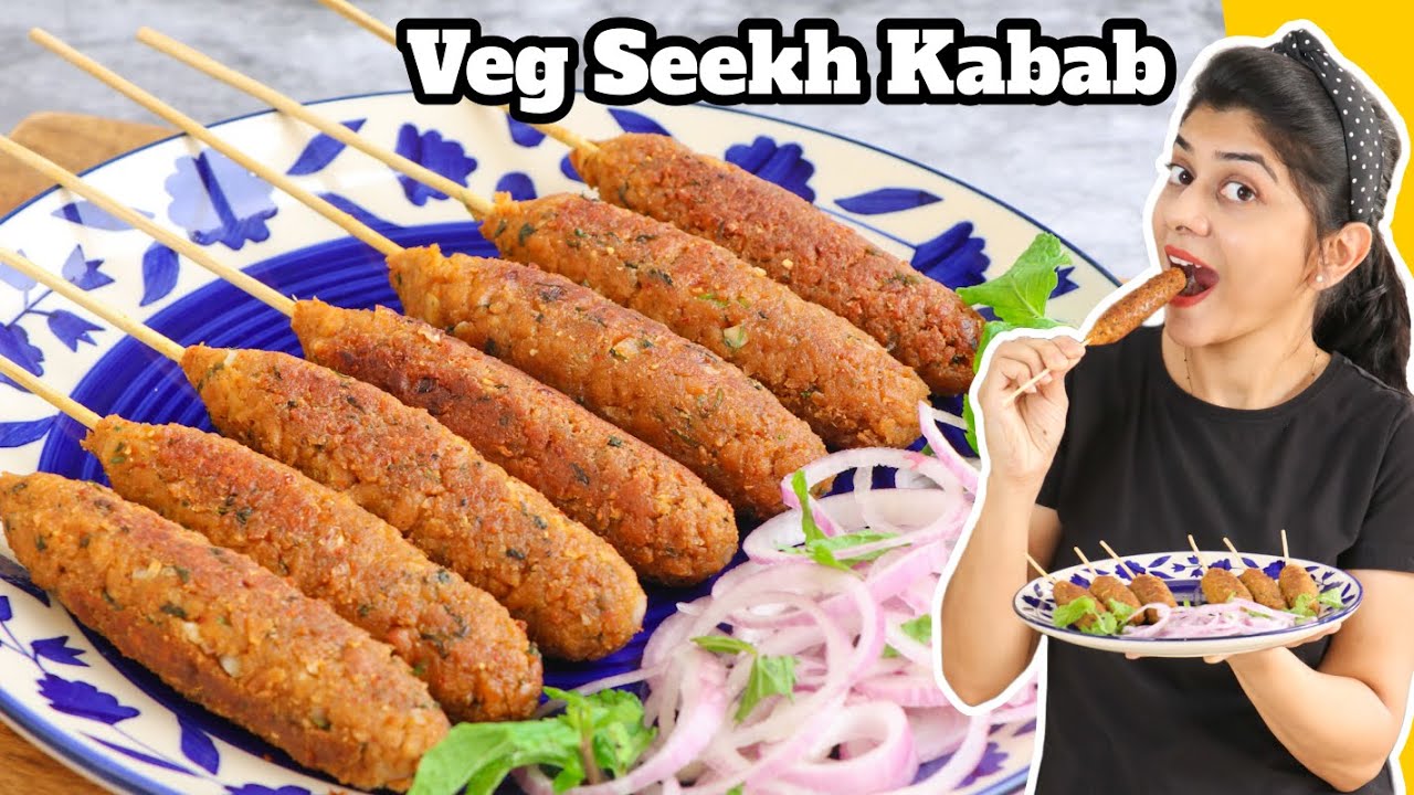 Veg Seekh Kebab Recipe | Restaurant Style Veg Kebab Recipe | वेज सीख़ कबाब | @TheTerraceKitchen