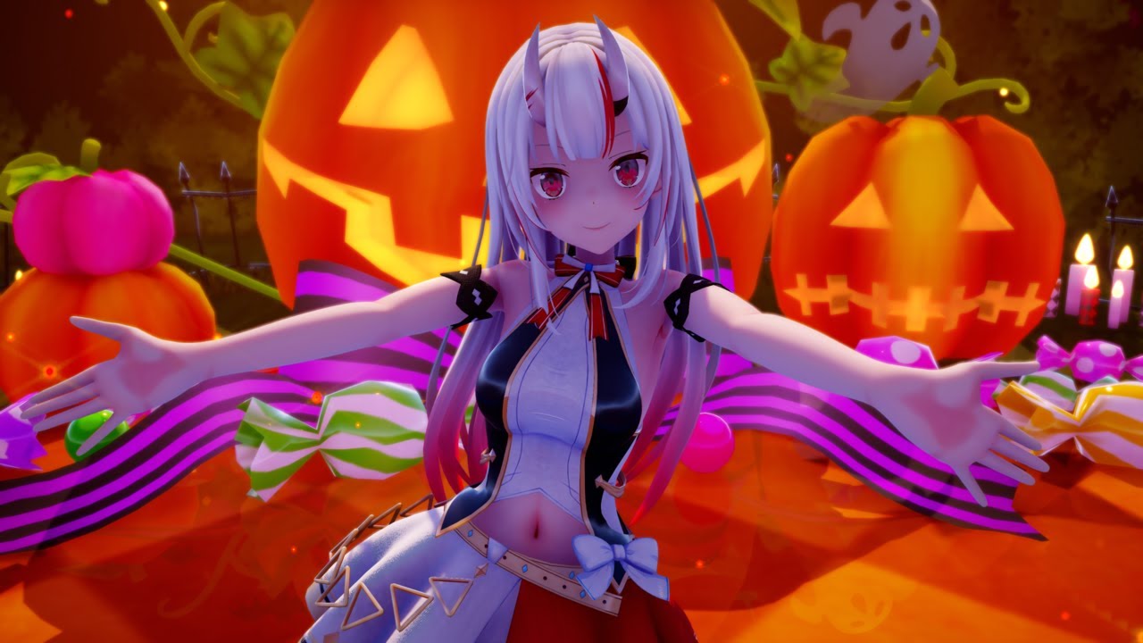 [MMD 4K] Nakiri Ayame | 百鬼あやめ - Happy Halloween