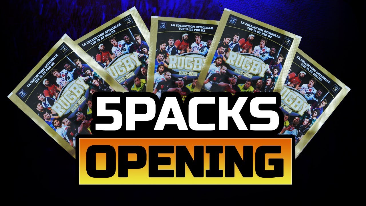 🔥 OPENING 5x PANINI RUGBY 2017/2018 PACKS! 🔥