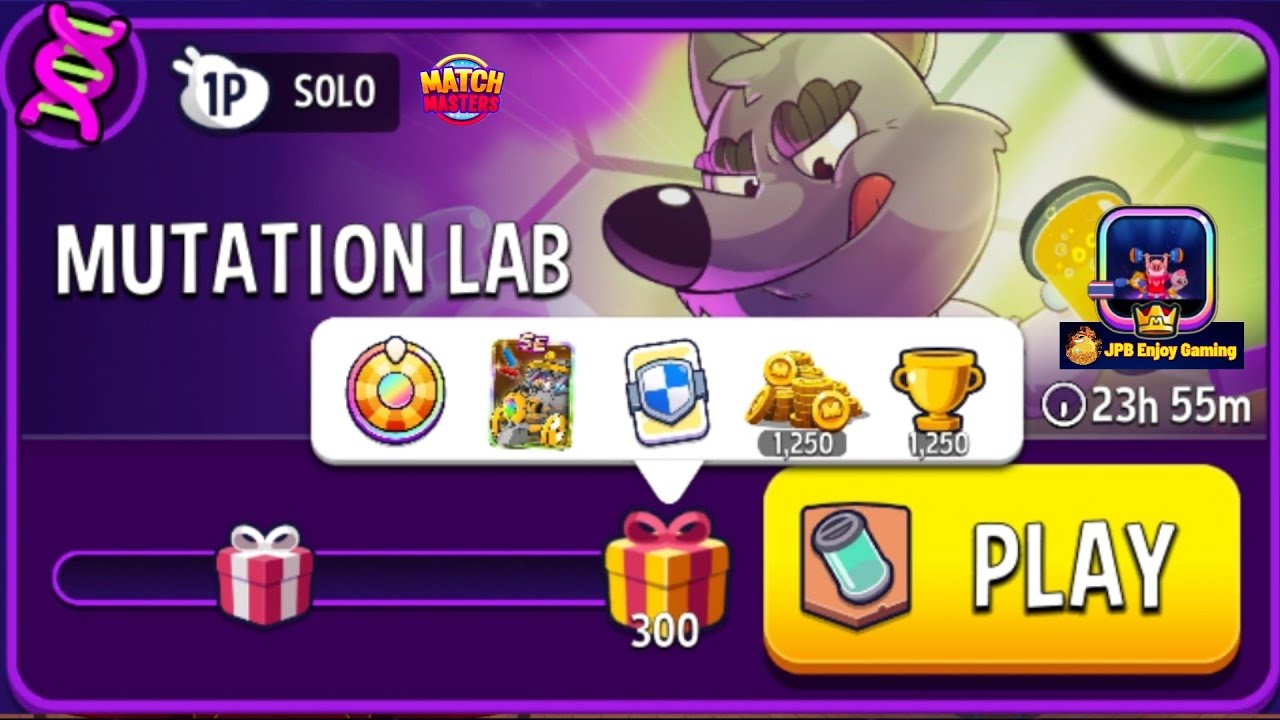 Mutation Lab Solo Challenge 300 DNA /5000 Score/ Match Masters