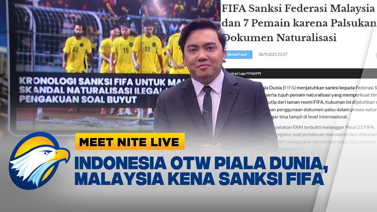 AAUUWW! Kena Sanksi FIFA, Netizen Malaysia Kok Malah Nyindir Indonesia?  | Meet Nite Live