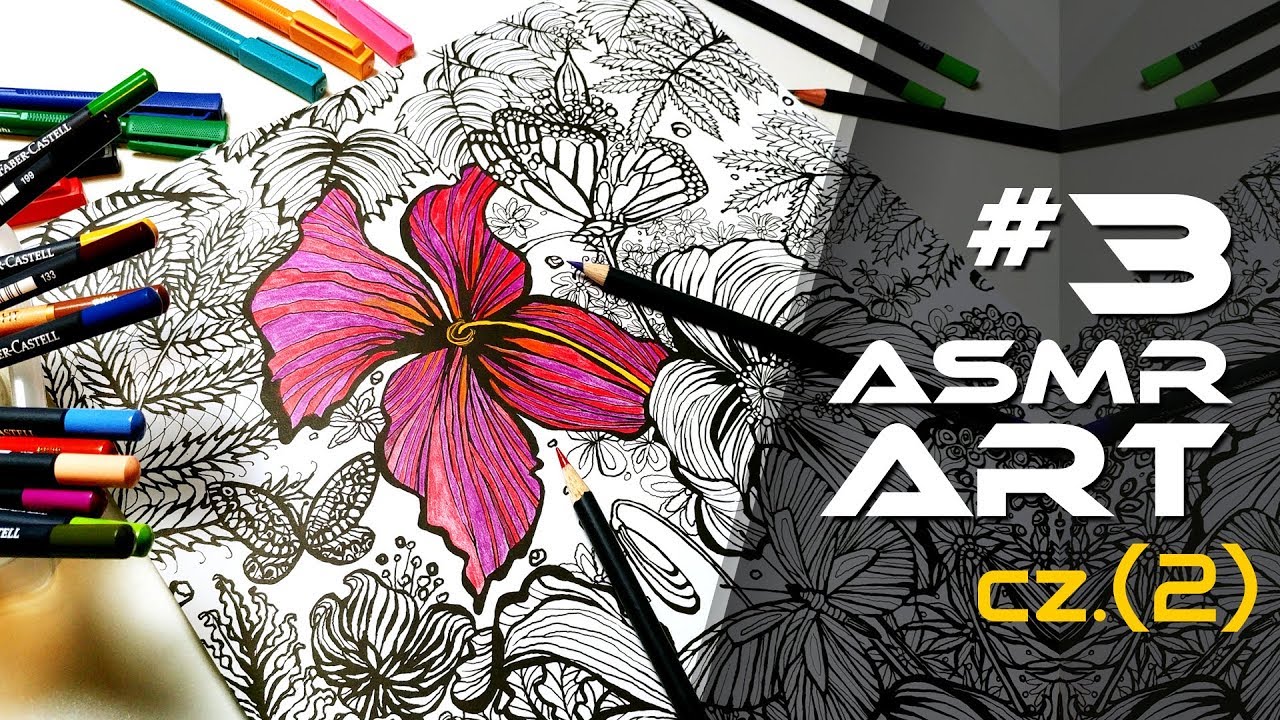 ASMR PL | ART #3 - Natura cz.2 - (szept, rysowanie kredką, satysfakcjonujące)