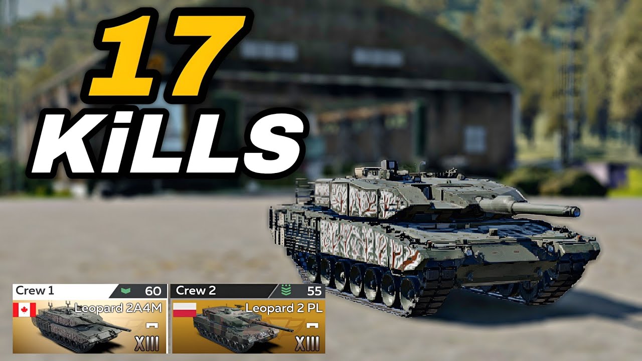 17 KiLLS in Top Tier Battle with Leopard 2A4M in War Thunder Mobile 